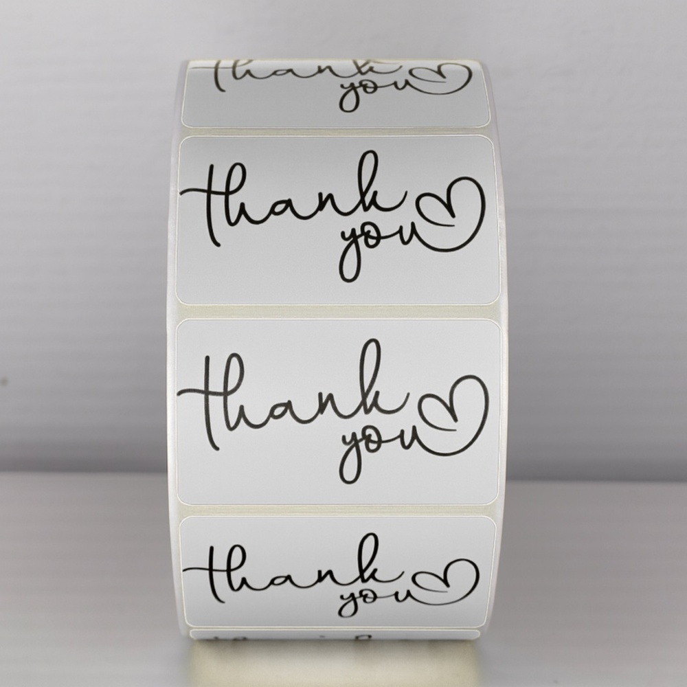 Thank You Stickers Mint Green Heart | Cute Small Business Packaging Labels - Picture 10 of 11